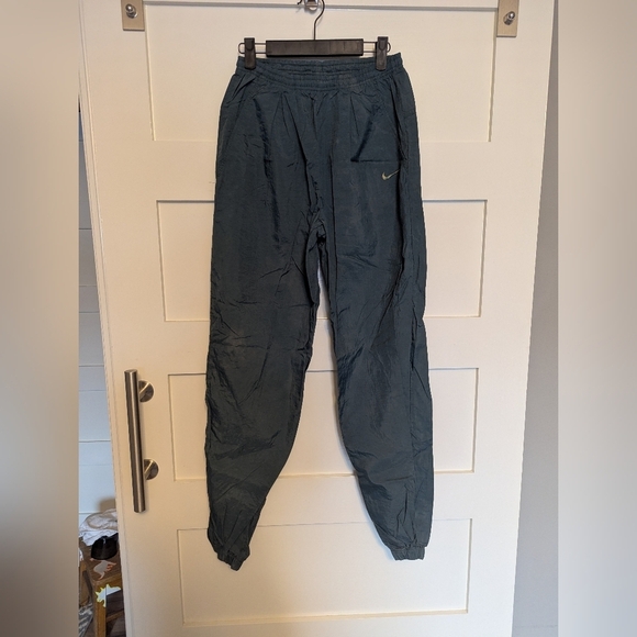 Vintage Unisex Nike wind pants size small. Deep teal wind pants size small. - Picture 1 of 6